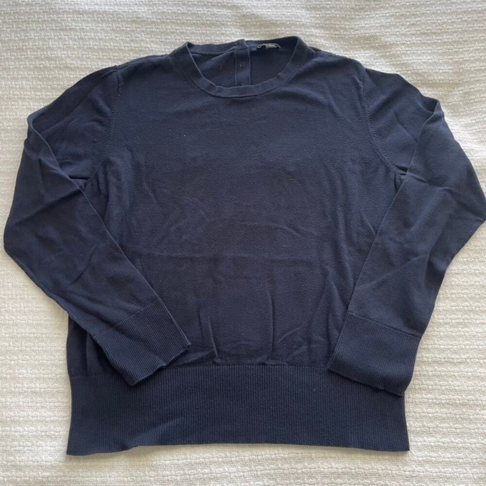 XL Ann Taylor Factory Navy Crewneck Sweater